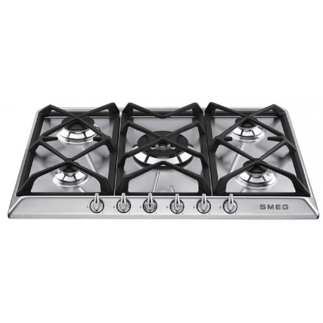 PIANO COTTURA SMEG SR975XGH ACCIAIO INOX ESTETICA VICTORIA 70 CM