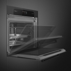 SMEG SO6102S3PG FOUR COMBINÈ VAPEUR ESTHÉTIQUE LINEA NEPTUNE GREY |...
