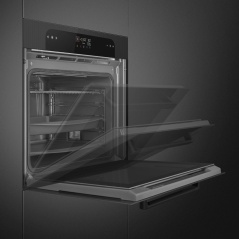 SMEG SOP6102TG EINBAU BACKOFEN DESIGNLINIEN LINEA NEPTUNE GREY |FAB...