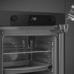 SMEG SOP6101S2B3 FOUR COMBINE' VAPEUR ESTHÉTIQUE LINEA DEEP BLACK |...