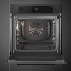 SMEG SOP6101S2B3 COMBI STEAM OVEN AESTHETIC LINEA DEEP BLACK |FAB A...