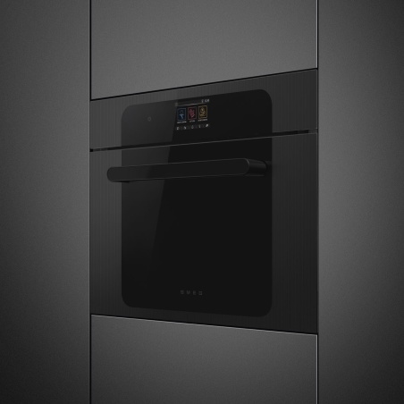 SMEG SO4204M2PB COMBI MICROWAVE OVEN AESTHETIC MUSA BLACK ECLIPSE H 45 CM