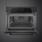 SMEG SO4204M2PB FOUR COMBINÈ MICRO-ONDES ESTHÉTIQUE MUSA NOIR ECLIPSE 45 CM