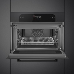 SMEG SO4102M1G FOUR MICRO-ONDES COMBINÉ H 45 CM ESTHÉTIQUE LINEA NE...