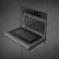 SMEG SO4202M1B EINBAU KOMPAKT-MIKROWELLEN DESIGNLINIEN MUSA SCHWARZ ECLIPSE 45 CM