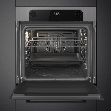 SMEG SFP6201TS THERMO VENTILATED OVEN AESTHETIC MUSA SILVER 60 CM
