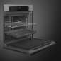 SMEG SF6200TS THERMO VENTILATED OVEN AESTHETIC MUSA SILVER 60 CM