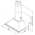SMEG WALL MOUNTED CHIMNEY HOOD KTR90XE STAINLESS STEEL AESTHETIC VICTORIA 90 CM