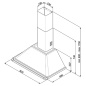 SMEG WALL MOUNTED CHIMNEY HOOD KTR90XE STAINLESS STEEL AESTHETIC VICTORIA 90 CM