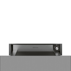 SMEG CPR115B3 WÄRMESCHUBLADE DESIGNLINIEN LINEA DEEP BLACK |FAB App...