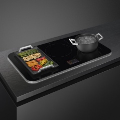 SMEG SIM6864R INDUKTIONSKOCHFELD GLASKERAMIK SCHWARZ 80 CM DOLCE ST...