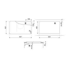 SMEG SIM6864R TABLE DE CUISSON INDUCTION NOIR 80 CM DOLCE STIL NOVO...