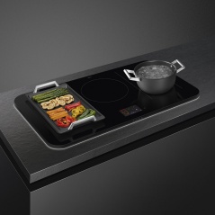 SMEG SIM6864R INDUKTIONSKOCHFELD GLASKERAMIK SCHWARZ 80 CM DOLCE ST...