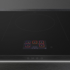 SMEG SIM6864R INDUKTIONSKOCHFELD GLASKERAMIK SCHWARZ 80 CM DOLCE ST...