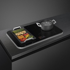 SMEG SIM6864R INDUCTION HOB BLACK CERAMIC GLASS 80 CM DOLCE STIL NO...