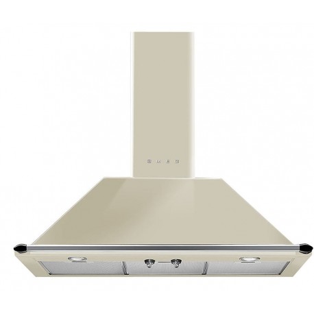 CAPPA A PARETE SMEG KT90PE CREMA ESTETICA VICTORIA 90 CM