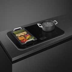 SMEG SIM6864R INDUKTIONSKOCHFELD GLASKERAMIK SCHWARZ 80 CM DOLCE ST...