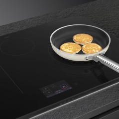 SMEG SIM6864R INDUKTIONSKOCHFELD GLASKERAMIK SCHWARZ 80 CM DOLCE ST...
