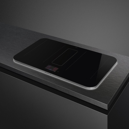 SMEG HHSL7845X PLACA DE INDUCCIÓN CON CAMPANA TELESCÓPICA INTEGRADA Y ESTRUCTURA ELEVADA DE ACERO INOXIDABLE 83 CM