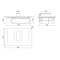 SMEG HHSL7845MB TABLE DE CUISSON AVEC HOTTE TÉLESCOPIQUE INTÉGRÉE ET CADRE SURÉLEVÉ EN NOIR ESTHETIQUES ISOLA 83 CM