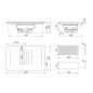 SMEG HHSL7844MB TABLE DE CUISSON AVEC HOTTE INTÉGRÉE ET CADRE SURÉLEVÉ EN NOIR ESTHETIQUES