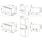 SMEG MP822NAO FOUR MICROONDES AVEC GRILL H 39 CM ESTHÉTIQUE COLONIALE ANTHRACITE