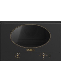 SMEG MP822NAO HORNO MICROONDAS CON GRILL H 39 CM ESTÉTICAS COLONIALE ANTRACITA