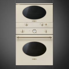 SMEG MP822NPO HORNO MICROONDAS CON GRILL H 39 CM ESTÉTICAS COLONIALE CREMA