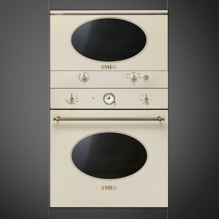 SMEG MP822NPO HORNO MICROONDAS CON GRILL H 39 CM ESTÉTICAS COLONIALE CREMA