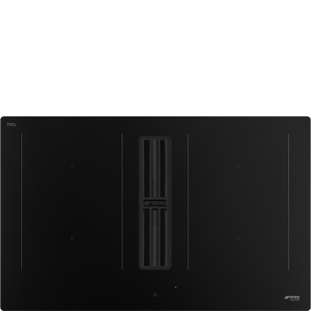 SMEG HOBD382MB2 INDUCTION HOB WITH INTEGRATED HOOD MATT BLACK 83 CM...