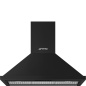 SMEG KPF94MB HOTTE MURALE NOIR MAT 90 CM