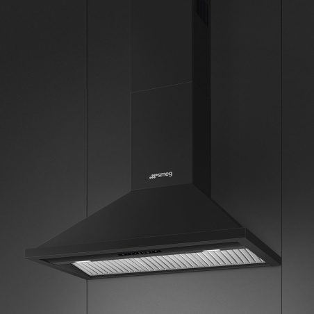 SMEG KPF94MB WALL MOUNTED HOOD MATT BLACK 90 CM