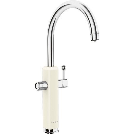 SMEG MDF50CR SINGLE LEVER SINK MIXER TAP 50'S STYLE CREAM |FAB Appl...