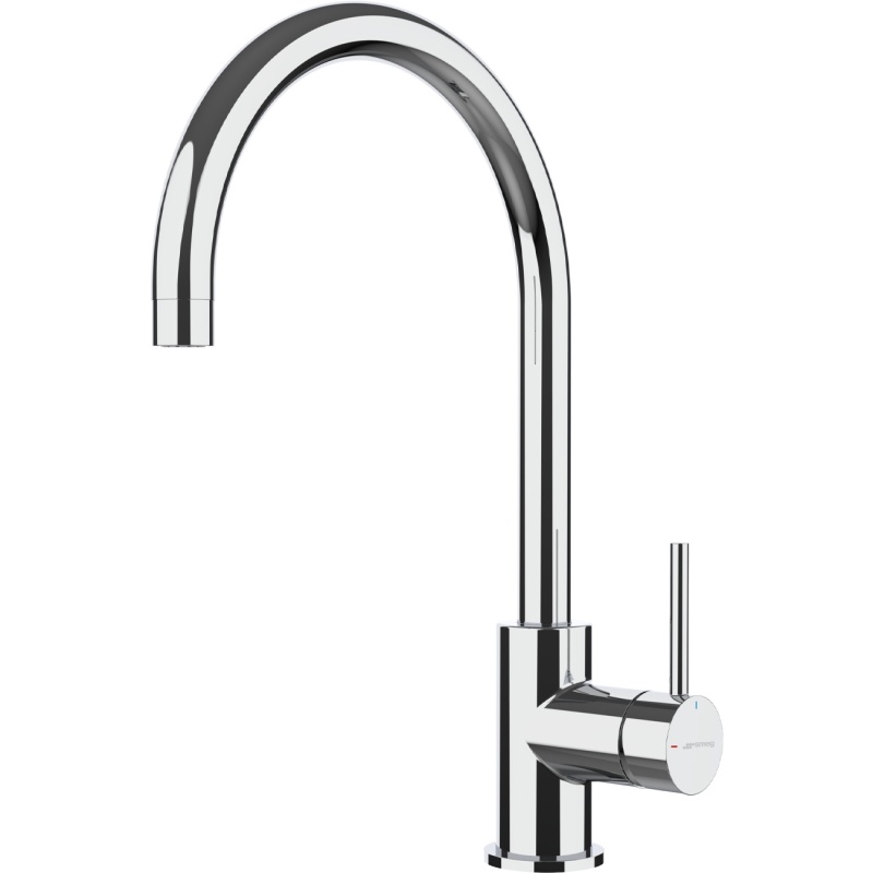 SMEG MJCR MISCELATORE MONOCOMANDO CON DOCCETTA ESTRAIBILE CROMO LUCIDO