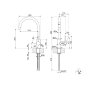 SMEG MJCR SINGLE LEVER SINK MIXER TAP WITH PULL OUT SPRAY POLISHED CHROME