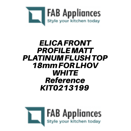 ELICA SICHTBARES FRONTALPROFIL FLÄCHENBÜNDIGER EINBAU 20mm FÜR LHOV...