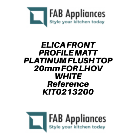 ELICA SICHTBARES FRONTALPROFIL FLÄCHENBÜNDIGER EINBAU 20mm FÜR LHOV...