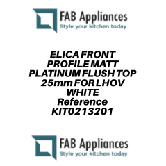 ELICA FRONT PROFILE FLUSH TOP 20mm FOR LHOV |FAB Appliances