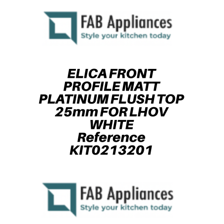 ELICA PROFILÉ FRONTAL VISIBLE INSTALLATION AFFLEURANTE 20mm POUR LH...