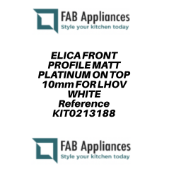 ELICA FRONT PROFILE ON TOP 12mm FOR LHOV |FAB Appliances