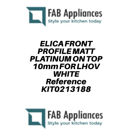 ELICA PROFILÉ FRONTAL VISIBLE INSTALLATION STANDARD 12mm POUR LHOV ...