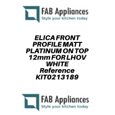 ELICA SICHTBARES FRONTALPROFIL OBEN 12mm FÜR LHOV |FAB Appliances
