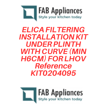ELICA KIT INSTALLAZIONE FILTRANTE SOTTO ZOCCOLO CON CURVA (MIN H6CM...