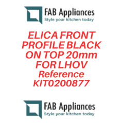 ELICA SICHTBARES FRONTALPROFIL OBEN 20mm FÜR LHOV |FAB Appliances