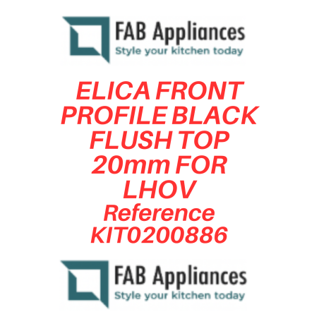 ELICA SICHTBARES FRONTALPROFIL FLÄCHENBÜNDIGER EINBAU 20mm FÜR LHOV...