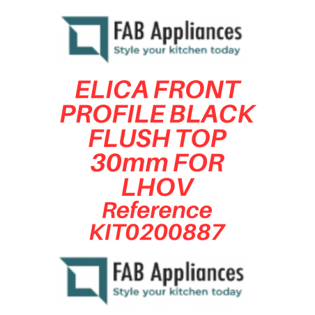 ELICA PROFILO FRONTALE A VISTA INSTALLAZIONE FILOTOP 30mm PER LHOV