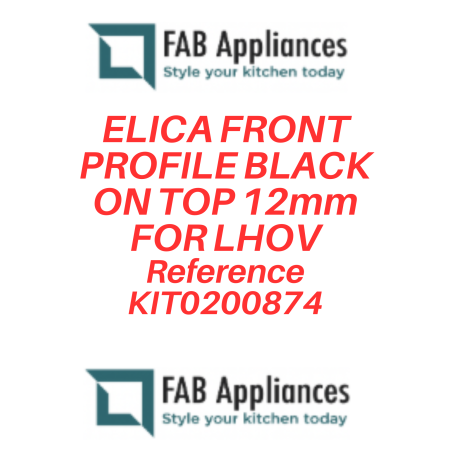 ELICA SICHTBARES FRONTALPROFIL OBEN 12mm FÜR LHOV |FAB Appliances