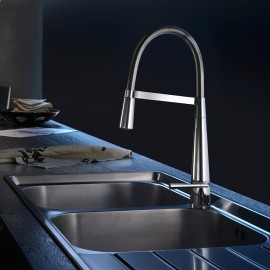 NOBILI LIKID LEVER SINK MIXER TAP PULL OUT SPRAY CHROME PLATED LK00300CR