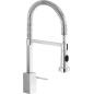 NOBILI CUBE MISCELATORE MONOCOMANDO CON DOCCETTA ESTRAIBILE CROMATO
