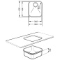 LAVELLO SMEG SOTTOTOP UM40 MONOVASCA ACCIAIO INOX 